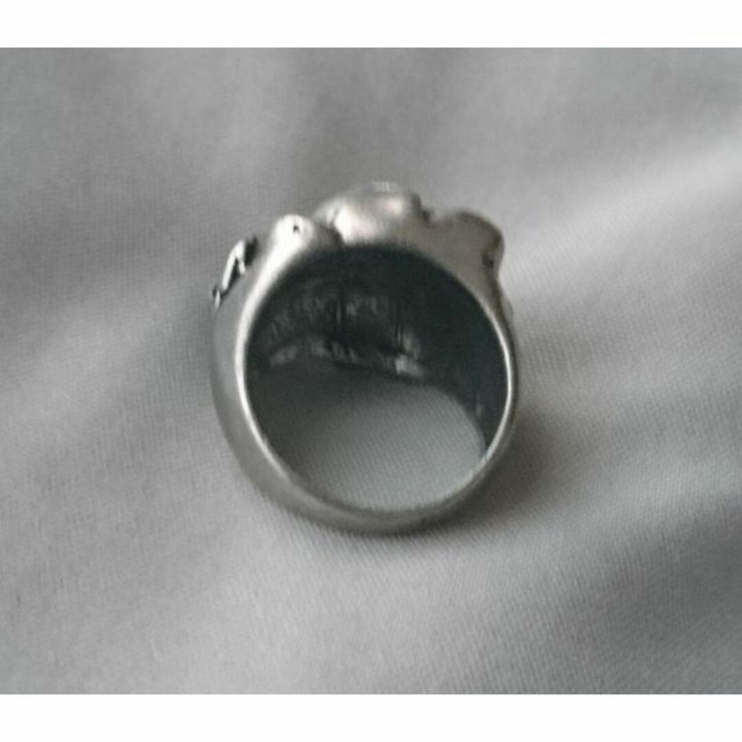 アンティークシルバー ローズモチーフ リング 15号程度 レディースのアクセサリー(リング(指輪))の商品写真