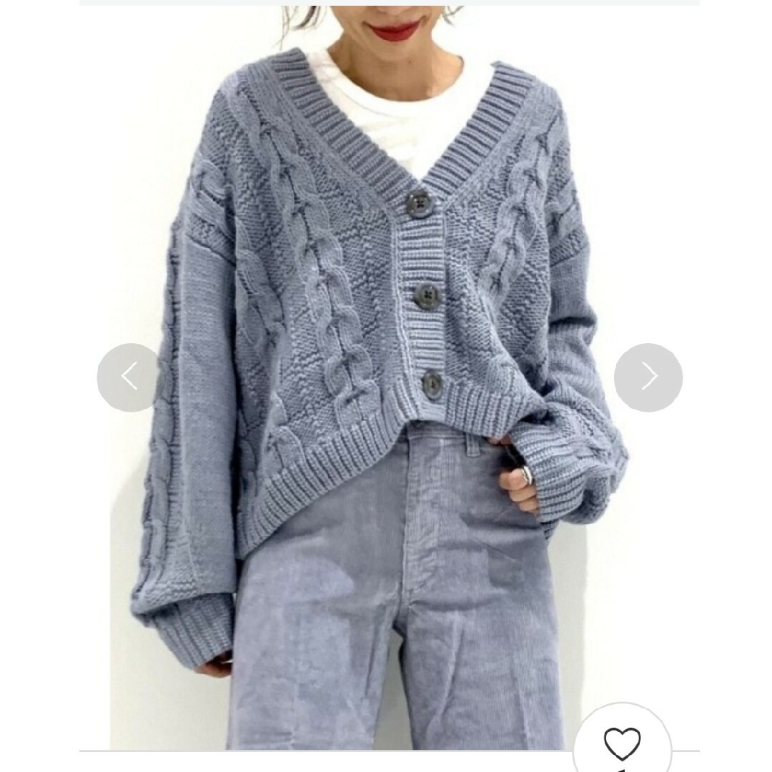 SNIDEL(スナイデル)のGAP　クロップド丈　カーディガン レディースのトップス(カーディガン)の商品写真