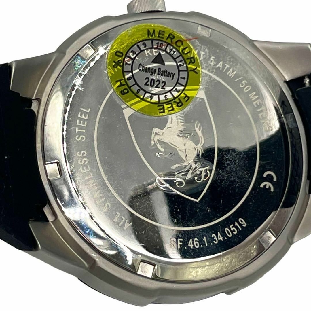 Ferrari(フェラーリ)の極美品　フェラーリ　腕時計　ラバーバンド　スポーツタイプ　アナログ　メンズ　黒 メンズの時計(腕時計(アナログ))の商品写真