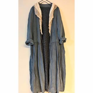 ネストローブ(nest Robe)の【最終値下げ】nest Robe リネンカシュクールワンピース(ロングワンピース/マキシワンピース)