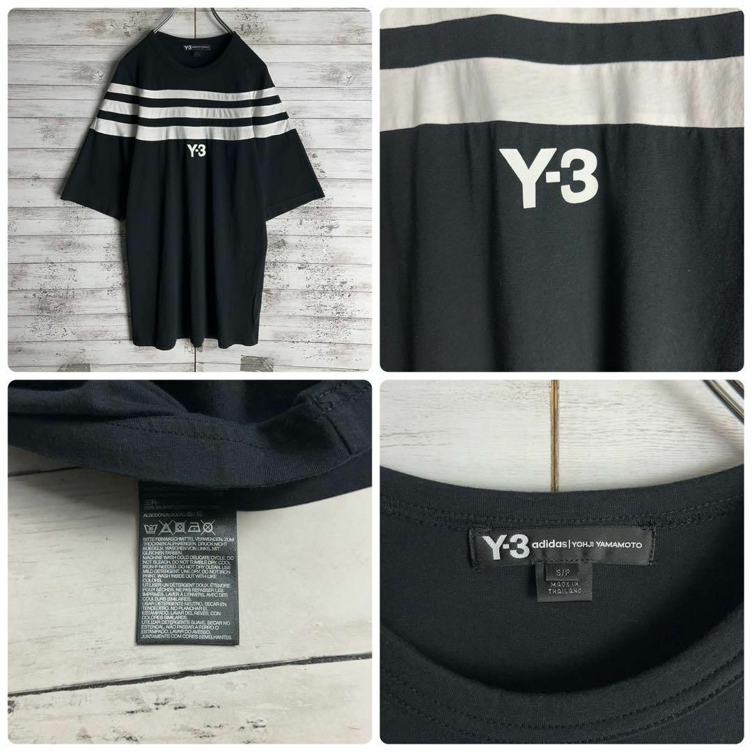 Y-3(ワイスリー)の8614【希少デザイン】Y-3☆センターロゴ定番カラーtシャツ　入手困難　美品 メンズのトップス(Tシャツ/カットソー(半袖/袖なし))の商品写真