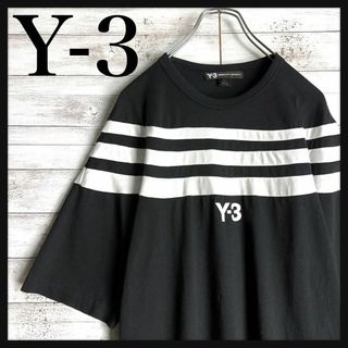 ワイスリー(Y-3)の8614【希少デザイン】Y-3☆センターロゴ定番カラーtシャツ　入手困難　美品(Tシャツ/カットソー(半袖/袖なし))