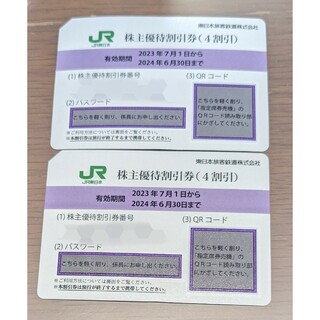 東日本旅客鉄道 株主優待 株主優待割引券【2枚】(鉄道乗車券)