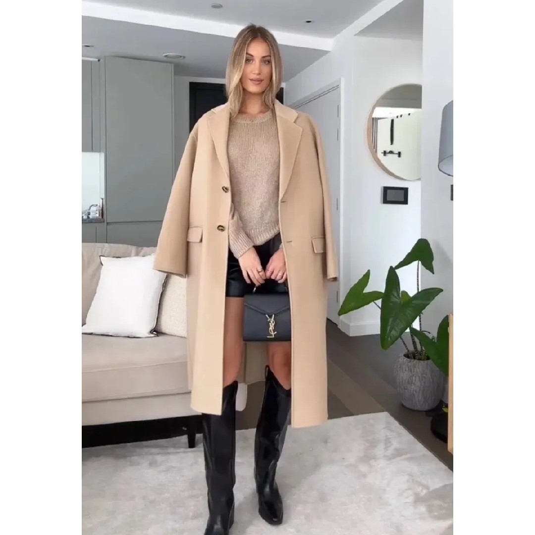 ZARA - ZARA ZW COLLECTION ダブルフェイス ウールブレンド ZARA - ZARA ZW COLLECTION ダブルフェイス ウールブレンド