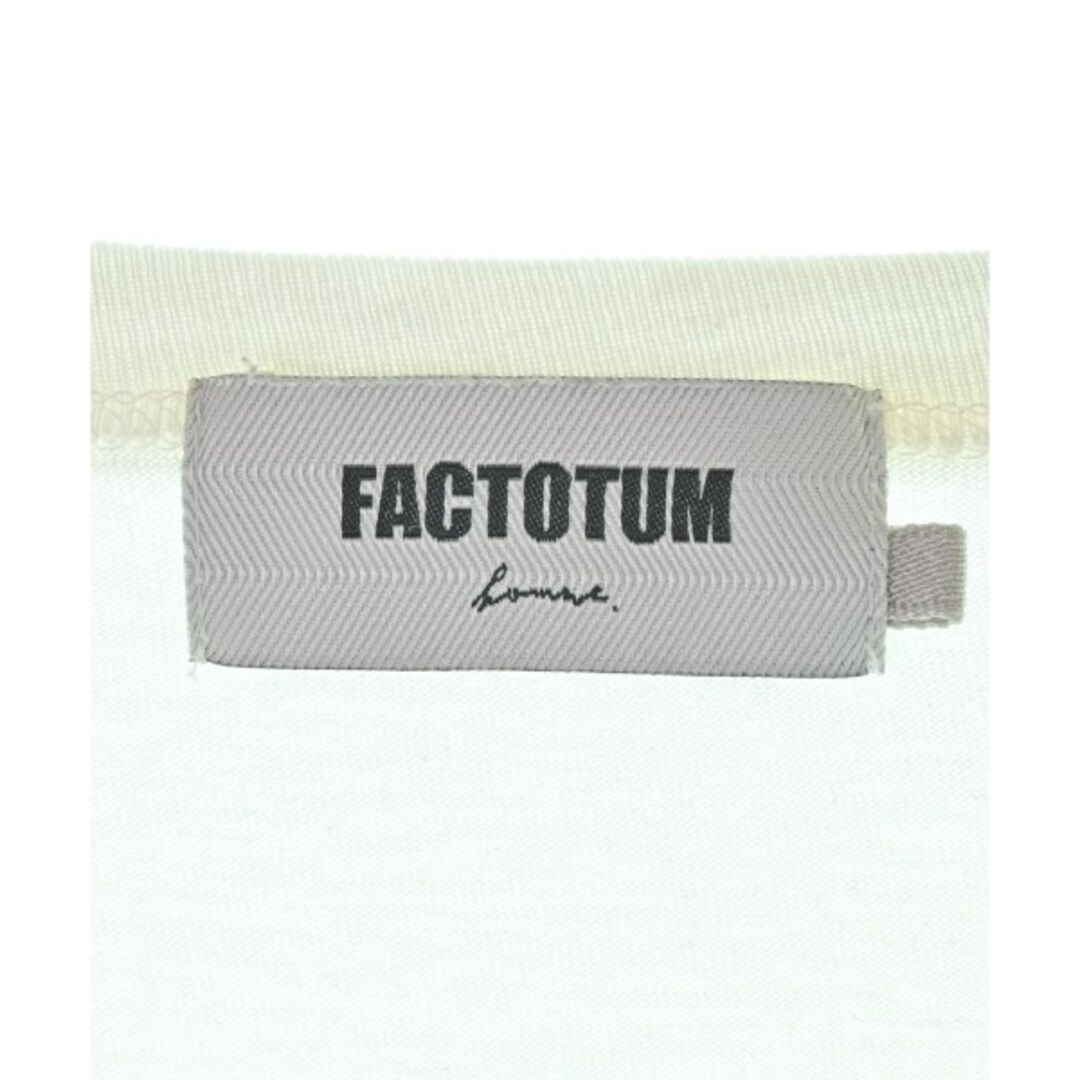 FACTOTUM(ファクトタム)のFACTOTUM ファクトタム Tシャツ・カットソー 48(L位) 白 【古着】【中古】 メンズのトップス(Tシャツ/カットソー(半袖/袖なし))の商品写真