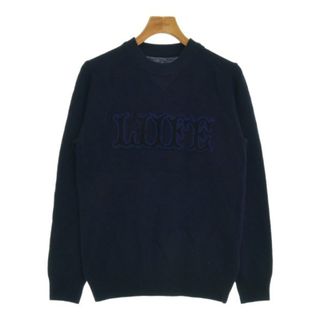 サカイ(sacai)のsacai サカイ ニット・セーター 1(S位) 紺 【古着】【中古】(ニット/セーター)