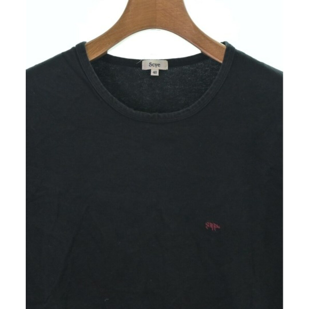 Scye(サイ)のSCYE サイ Tシャツ・カットソー 40(L位) 黒 【古着】【中古】 メンズのトップス(Tシャツ/カットソー(半袖/袖なし))の商品写真