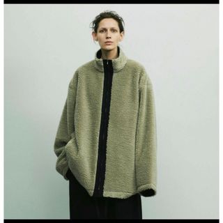 シュタイン(stein)のstein 22AW Wool Boa Zip Long Jacket  S(ブルゾン)