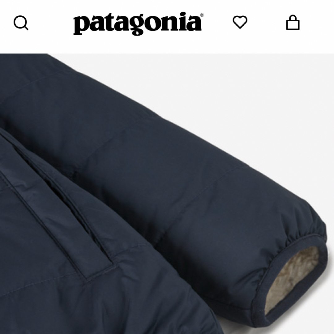 patagonia(パタゴニア)のパタゴニア　ダウンジャケット　フリース　リバーシブル　ネイビー レディースのジャケット/アウター(ダウンジャケット)の商品写真