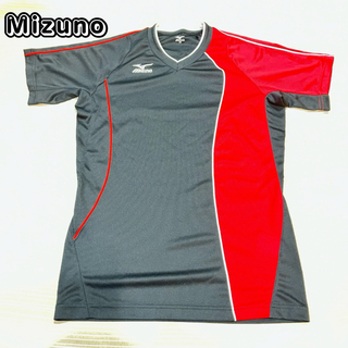 MIZUNO - ミズノ　Tシャツ　XS ブラック　レッド　スポーツ