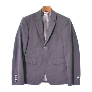 トムブラウン(THOM BROWNE)のTHOM BROWNE テーラードジャケット 00(XS位) グレー 【古着】【中古】(テーラードジャケット)