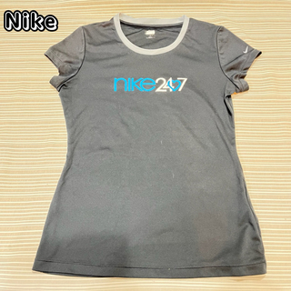 ナイキ(NIKE)のNIKE Tシャツ　レディース　L  ブラック　美品(Tシャツ(半袖/袖なし))