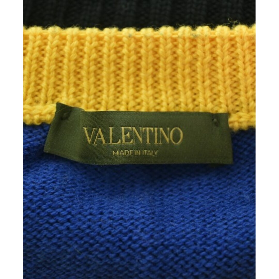 VALENTINO - VALENTINO ヴァレンティノ ニット・セーター M 青x VALENTINO - VALENTINO ヴァレンティノ ニット・セーター M 青x