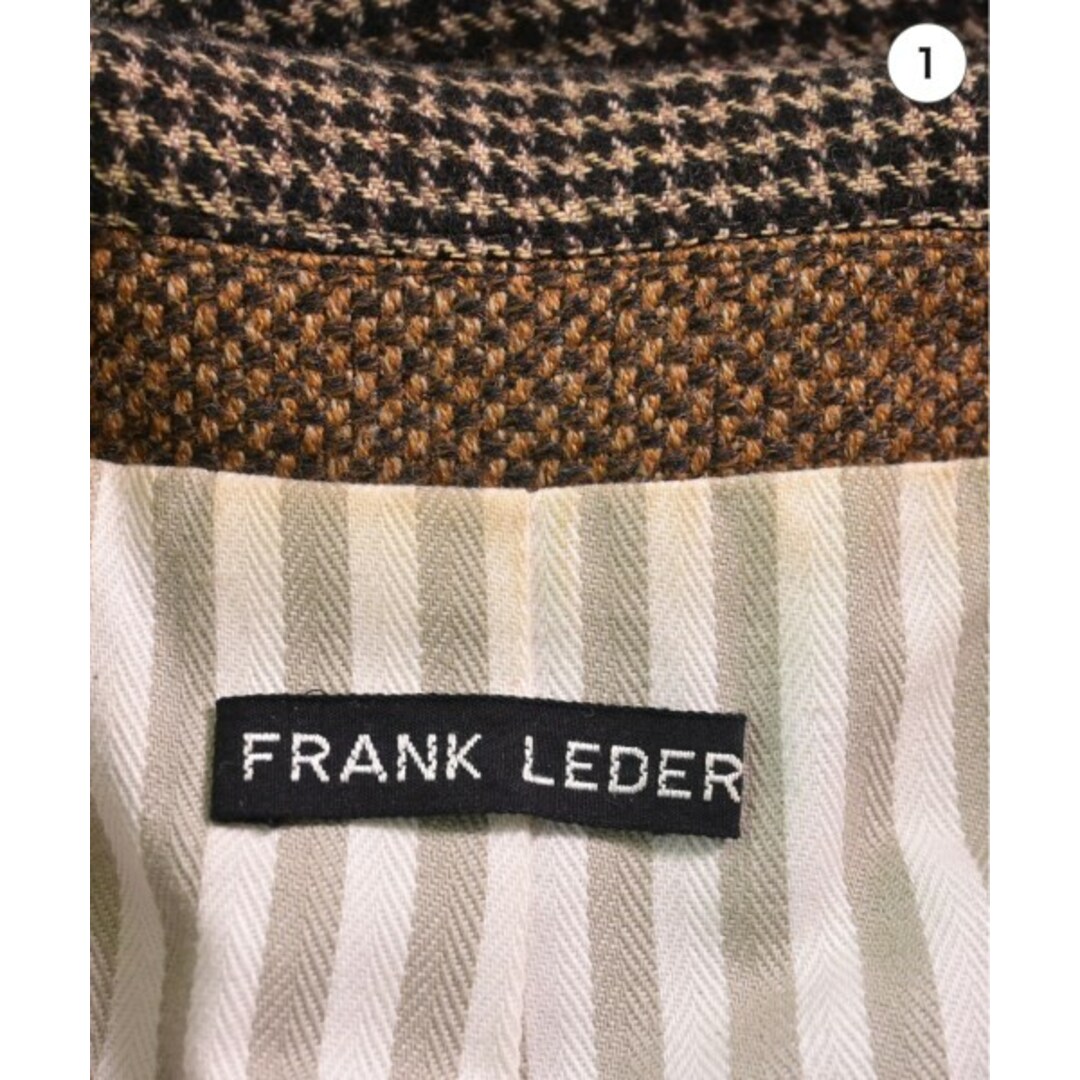 FRANK LEDER(フランクリーダー)のFRANK LEDER フランクリーダー テーラードジャケット XS 茶(総柄) 【古着】【中古】 メンズのジャケット/アウター(テーラードジャケット)の商品写真