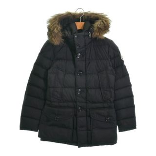 モンクレール(MONCLER)のMONCLER モンクレール ダウンジャケット/ダウンベスト 0(XS位) 黒 【古着】【中古】(ダウンジャケット)