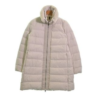 モンクレール(MONCLER)のMONCLER モンクレール ダウンコート 2(M位) 白 【古着】【中古】(ダウンコート)