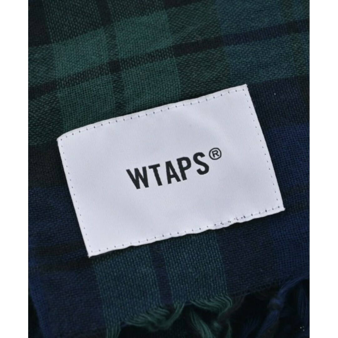 WTAPS ダブルタップス ストール - 紺x緑(チェック) 【古着】【中古】 メンズのファッション小物(ストール)の商品写真