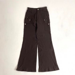 ART VINTAGE - vintage フレアパンツ　フレアカーゴパンツ　ナイロンパンツ　レーヨン