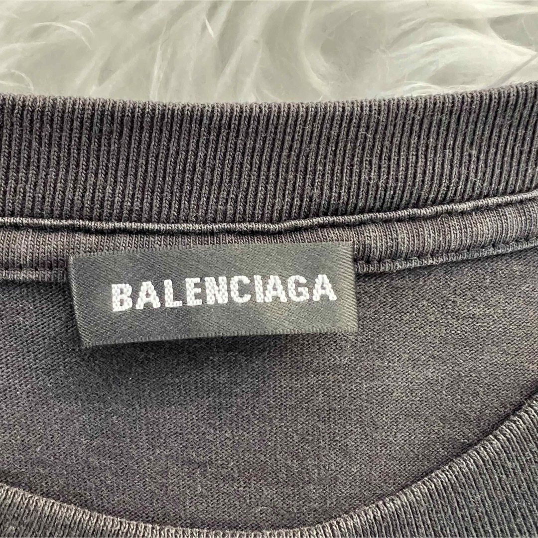 Balenciaga(バレンシアガ)の【BALENCIAGA】マスターカード ロゴ 半袖 Tシャツ ブラック  メンズのトップス(Tシャツ/カットソー(半袖/袖なし))の商品写真