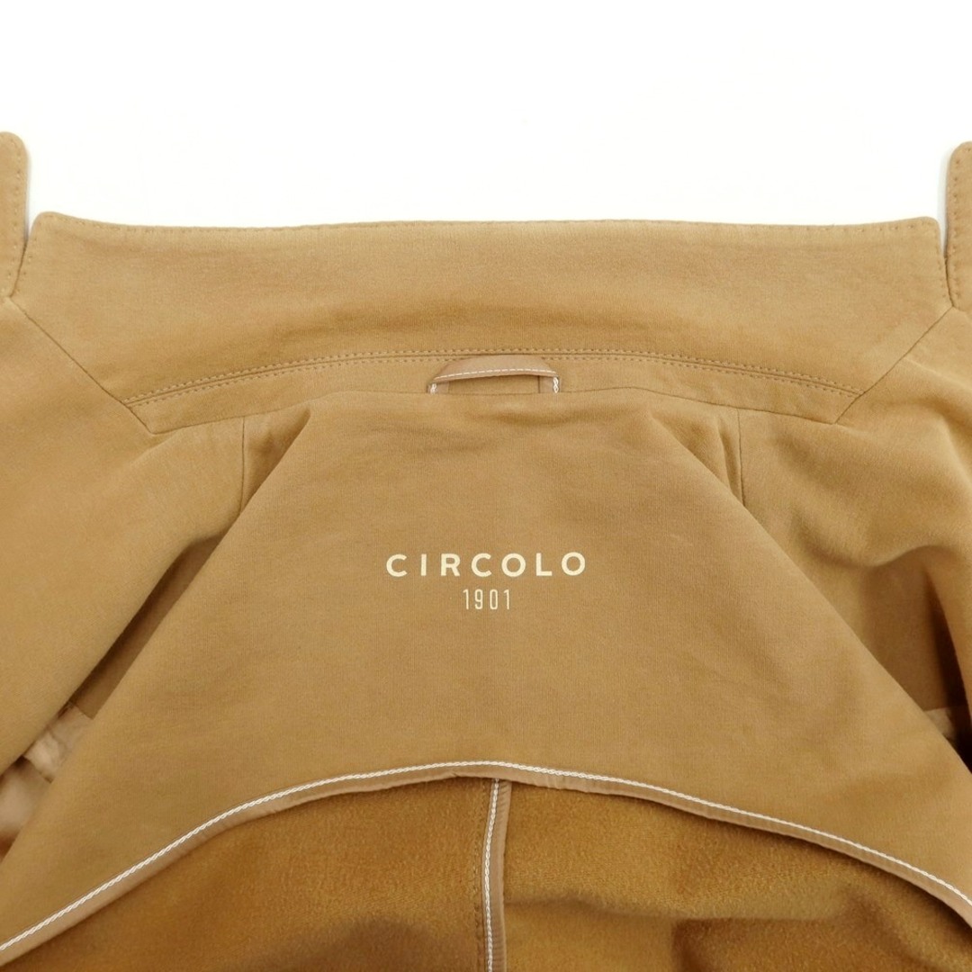 CIRCOLO 1901(チルコロイチキューゼロイチ)の【中古】チルコロ1901 CIRCOLO 1901 コットンジャージー カジュアルジャケット キャメル【サイズ48】【メンズ】 メンズのジャケット/アウター(テーラードジャケット)の商品写真