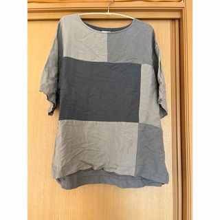 ブラウニー(BROWNY)の 限定値下●リネン　Tシャツ●ブラウニージャパン　麻混　半袖　used(Tシャツ/カットソー(半袖/袖なし))