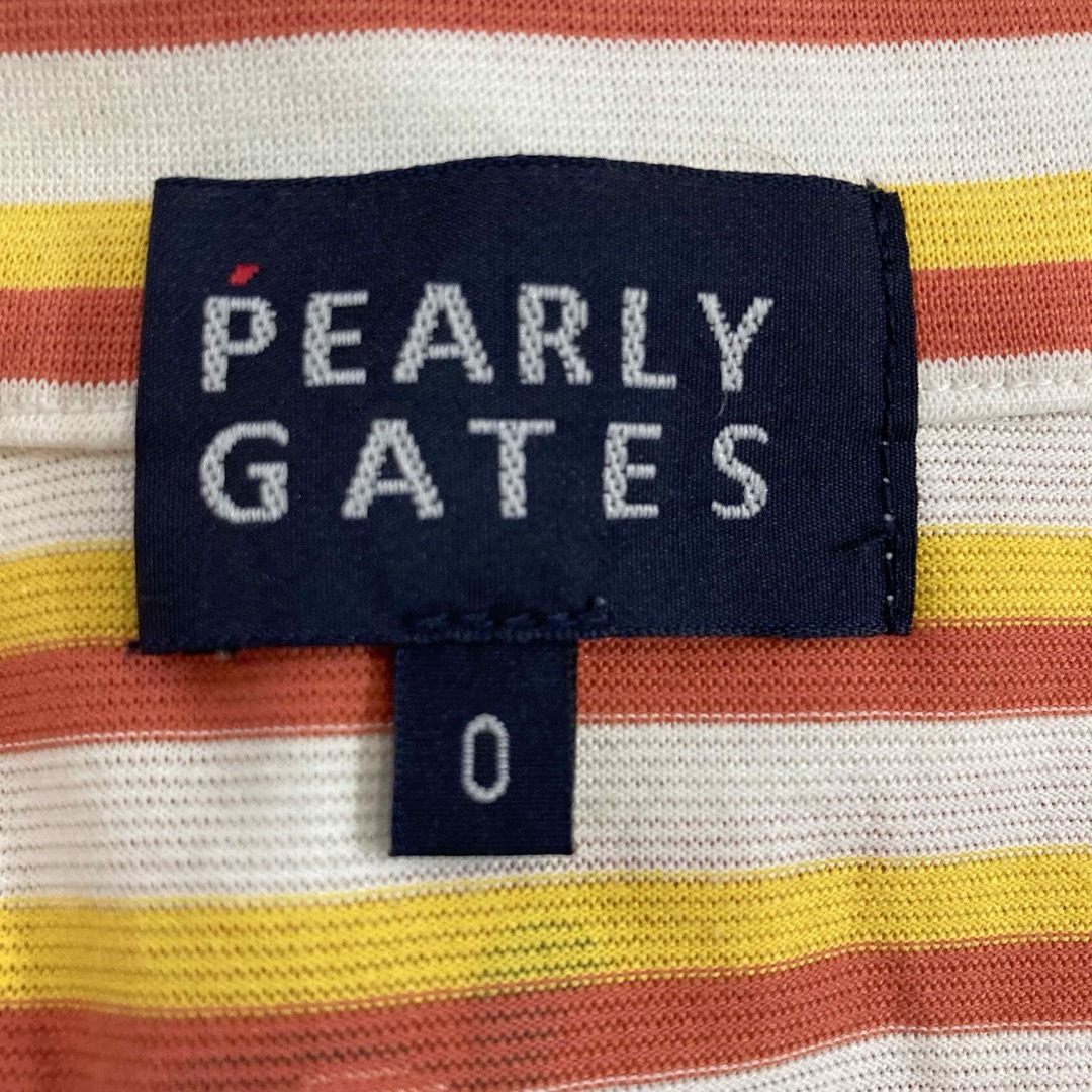 PEARLY GATES(パーリーゲイツ)のPEARLY GATES モックネック　トップス　ハーフジップ　ボーダー スポーツ/アウトドアのゴルフ(ウエア)の商品写真