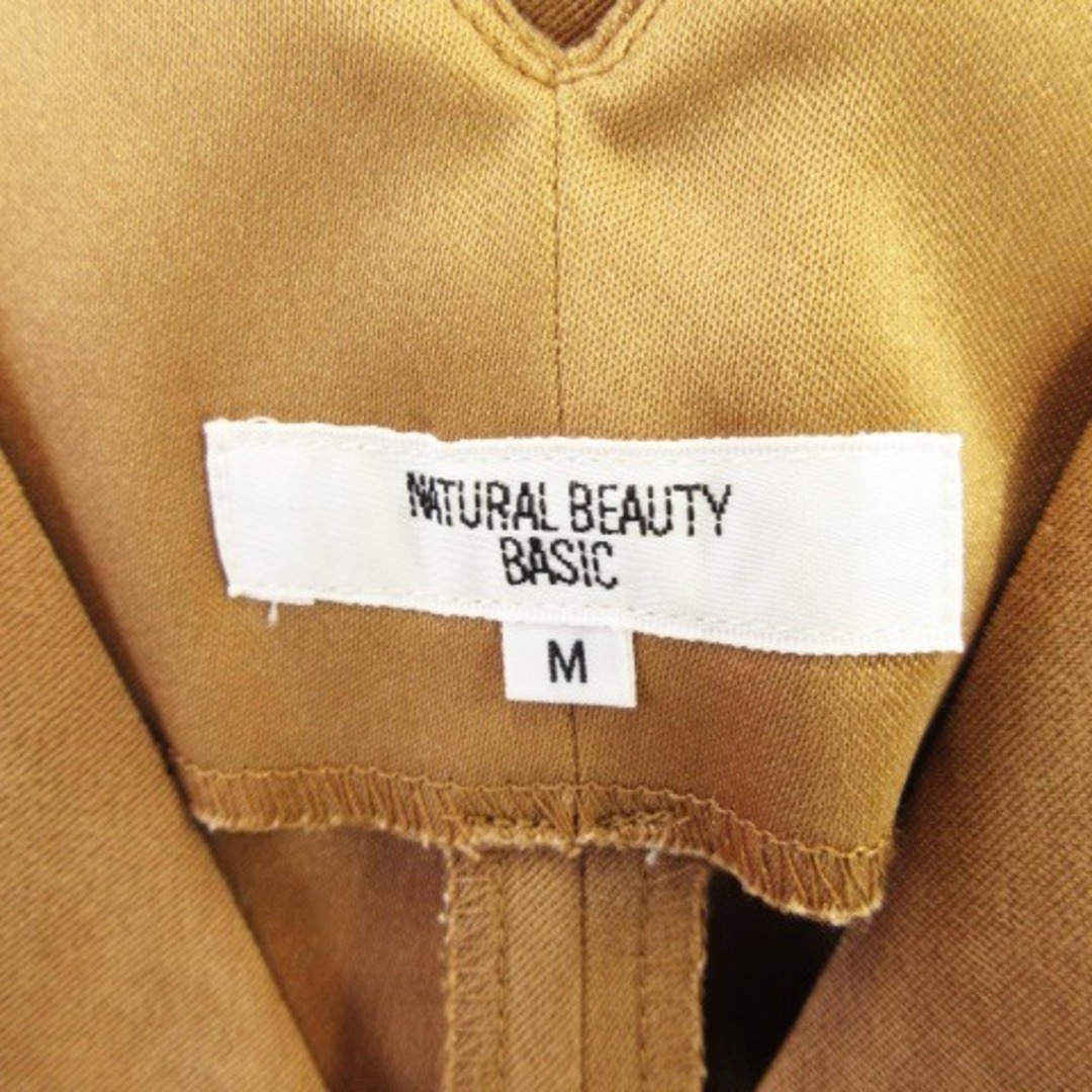 NATURAL BEAUTY BASIC(ナチュラルビューティーベーシック)のナチュラルビューティーベーシック ジャンパースカート ひざ丈 ベルト M 茶 レディースのスカート(ひざ丈スカート)の商品写真