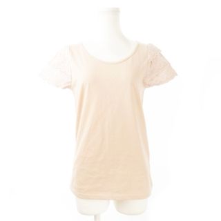 グローブ(grove)のグローブ Tシャツ カットソー 半袖 切替 レース カットワーク L ピンク(Tシャツ(半袖/袖なし))