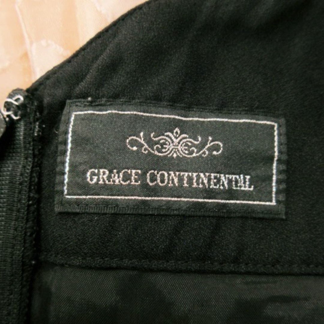 GRACE CONTINENTAL(グレースコンチネンタル)のグレースコンチネンタル ワンピース ミニ ジャガード 花柄 36 ベージュ レディースのフォーマル/ドレス(礼服/喪服)の商品写真