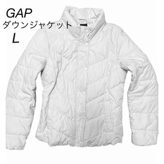 GAP ギャップ ダウンジャケット 白 Lサイズ ショート ライダース