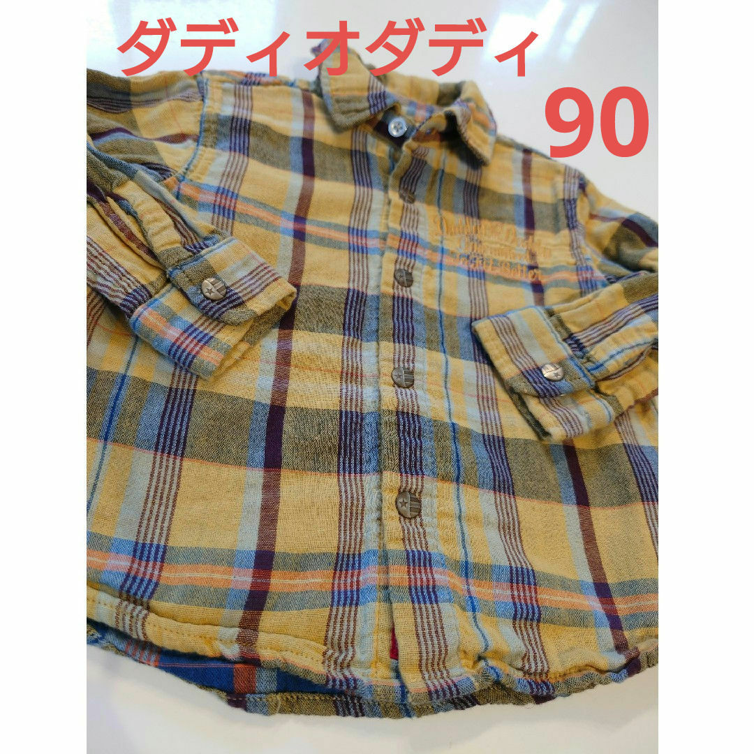 daddy oh daddy(ダディオーダディー)の☆ダディオダディ チェックシャツ キッズ/ベビー/マタニティのキッズ服男の子用(90cm~)(Tシャツ/カットソー)の商品写真