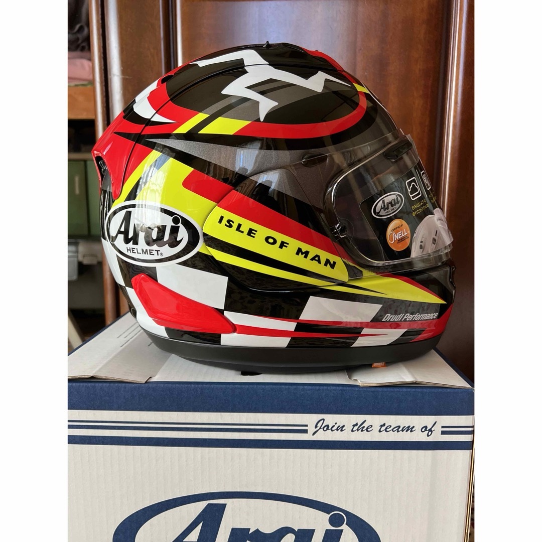 Arai(アライ)の新品arai rx7xマン島2023限定モデルｌＯＭ-T T-23 自動車/バイクのバイク(ヘルメット/シールド)の商品写真