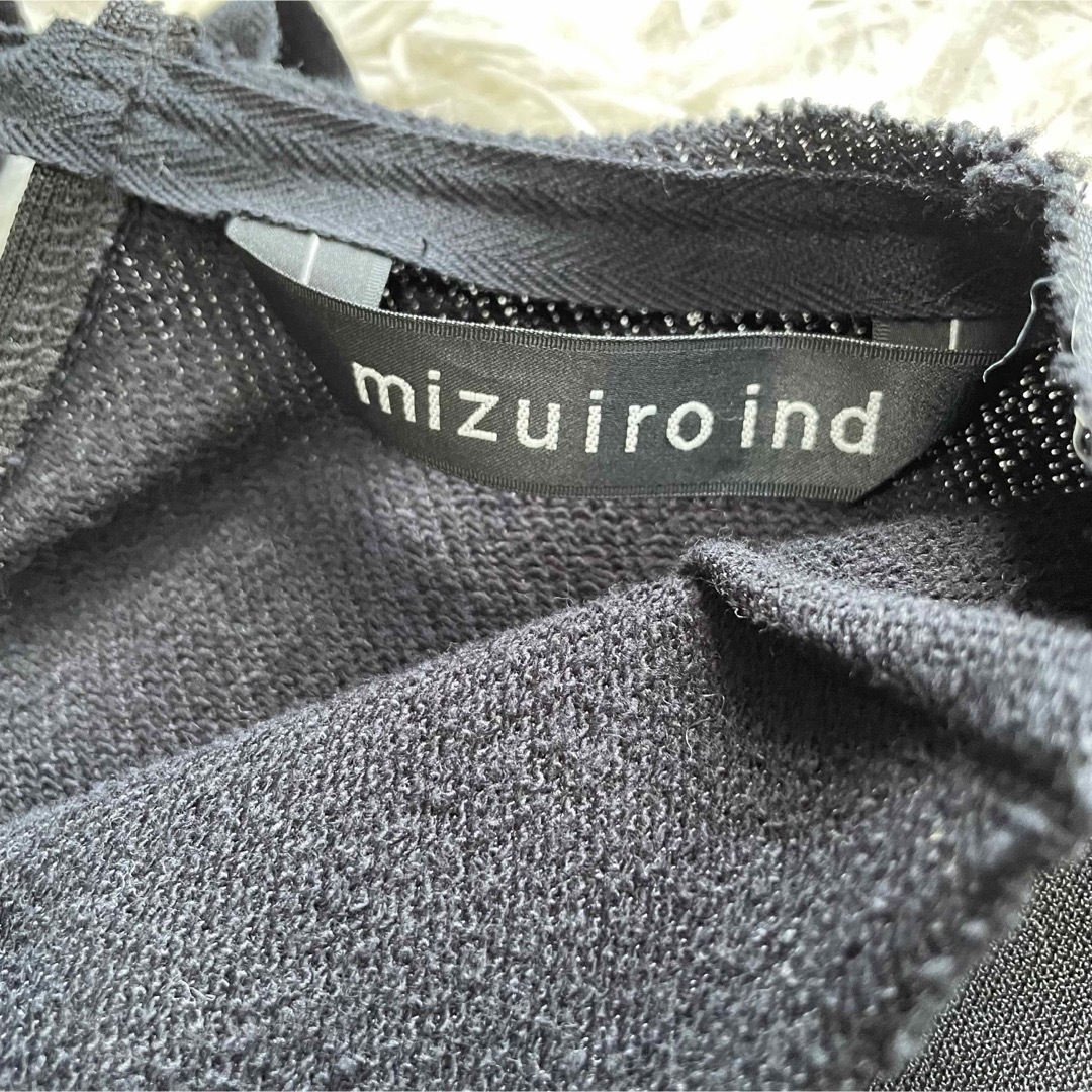 mizuiro ind(ミズイロインド)のmizuiro ind ミズイロインド　カットソーワンピース  体型カバー レディースのワンピース(ひざ丈ワンピース)の商品写真