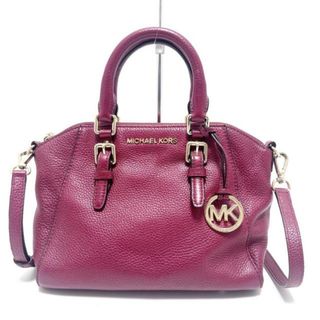 マイケルコース(Michael Kors)のMICHAEL KORS(マイケルコース) ハンドバッグ - レッド レザー(ハンドバッグ)