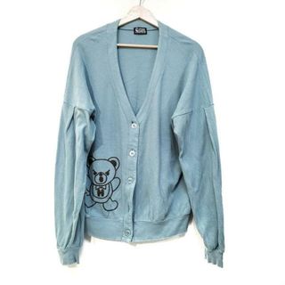 ヒステリックグラマー(HYSTERIC GLAMOUR)のHYSTERIC GLAMOUR(ヒステリックグラマー) カーディガン サイズF ライトグリーン クマ/長袖(カーディガン)