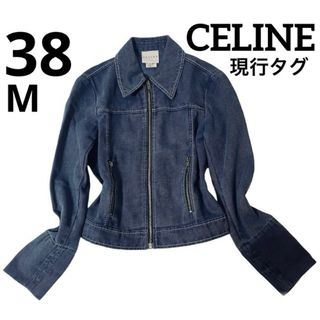 yunashopラインナップ美品 CELINE セリーヌ カジュアル ミディアム丈 デニムジャケット