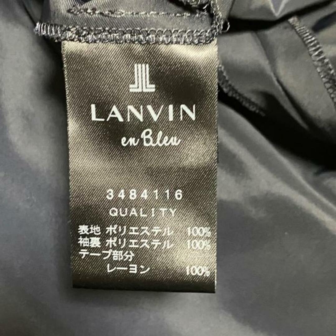 LANVIN en Bleu(ランバンオンブルー)のLANVIN en Bleu(ランバンオンブルー) トレンチコート サイズ38 M レディース - ダークネイビー 長袖/春/秋 レディースのジャケット/アウター(トレンチコート)の商品写真