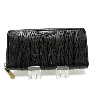 コーチ(COACH)のCOACH(コーチ) 長財布 - 黒 レザー(財布)