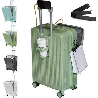 スーツケース フロントオープン 機内持ち込み キャリーケース キャリーバッグ　S(スーツケース/キャリーバッグ)