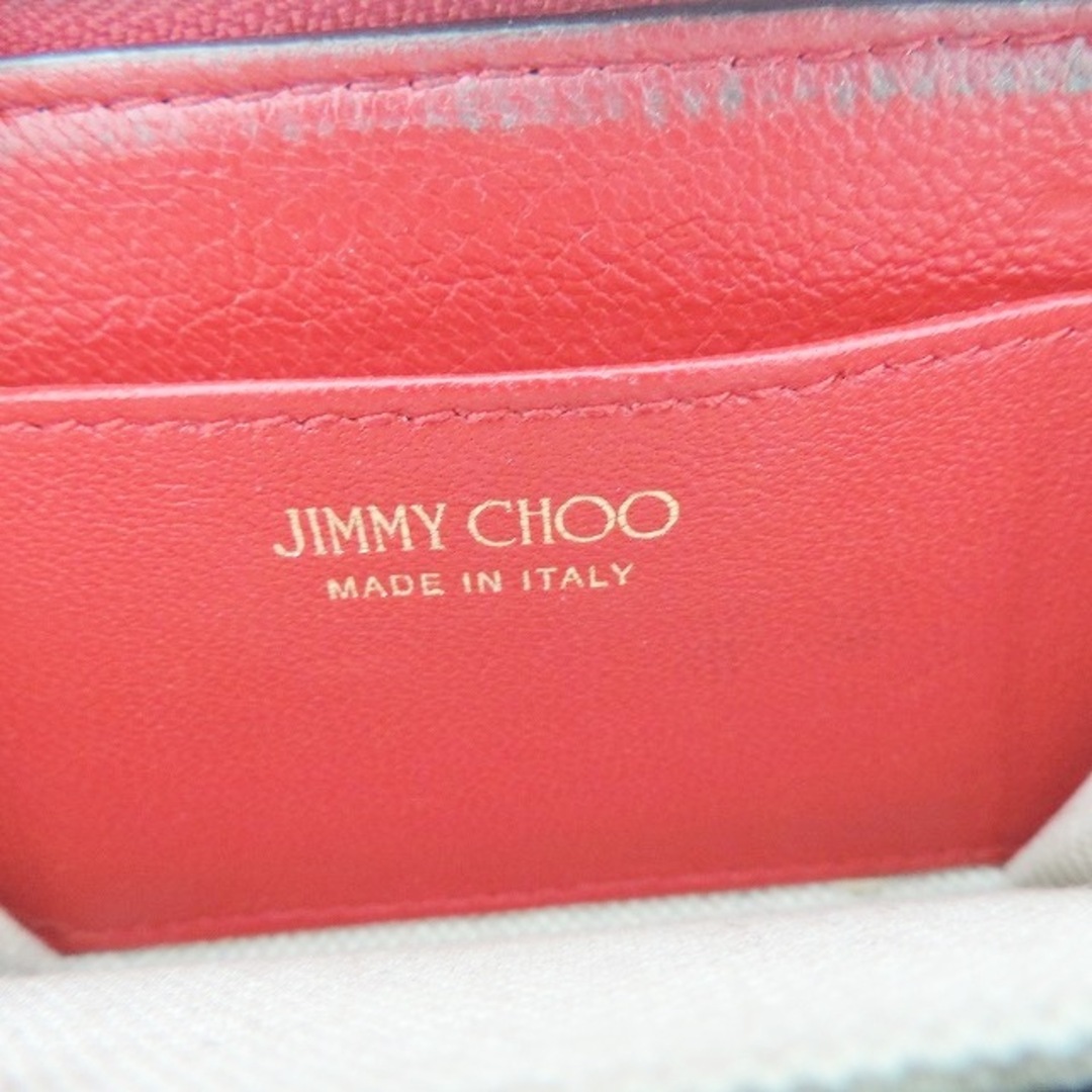 JIMMY CHOO(ジミーチュウ)のJIMMY CHOO(ジミーチュウ) コインケース - ゴールド×レッド ハート/スター(星) レザー レディースのファッション小物(コインケース)の商品写真