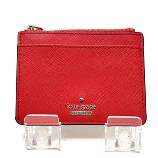 ケイトスペードニューヨーク(kate spade new york)のKate spade(ケイトスペード) コインケース - PWRU5447 レッド キーリング付き/パスケース付き レザー(コインケース)