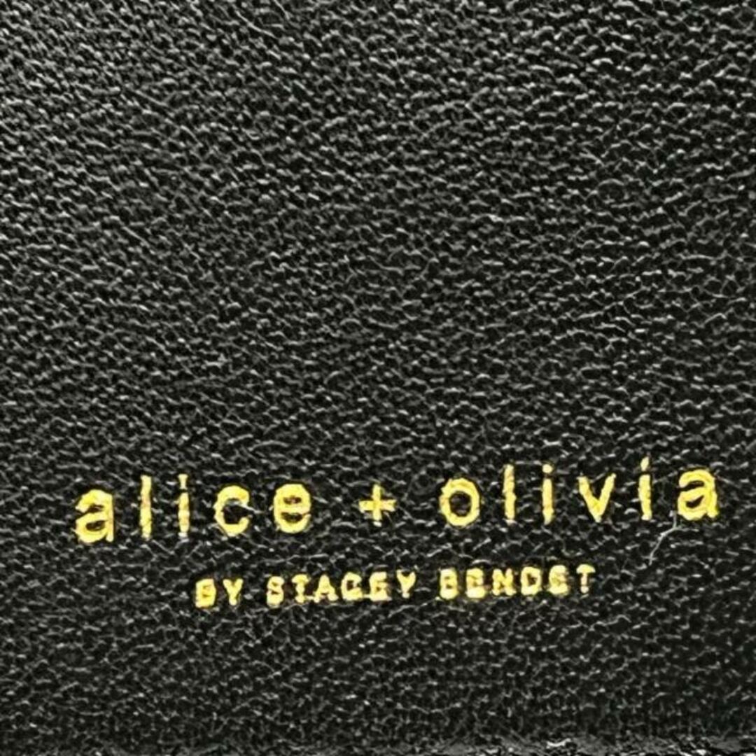 Alice+Olivia(アリスアンドオリビア)のalice+olivia(アリスオリビア) 3つ折り財布 - 黒×白×レッド レザー レディースのファッション小物(財布)の商品写真