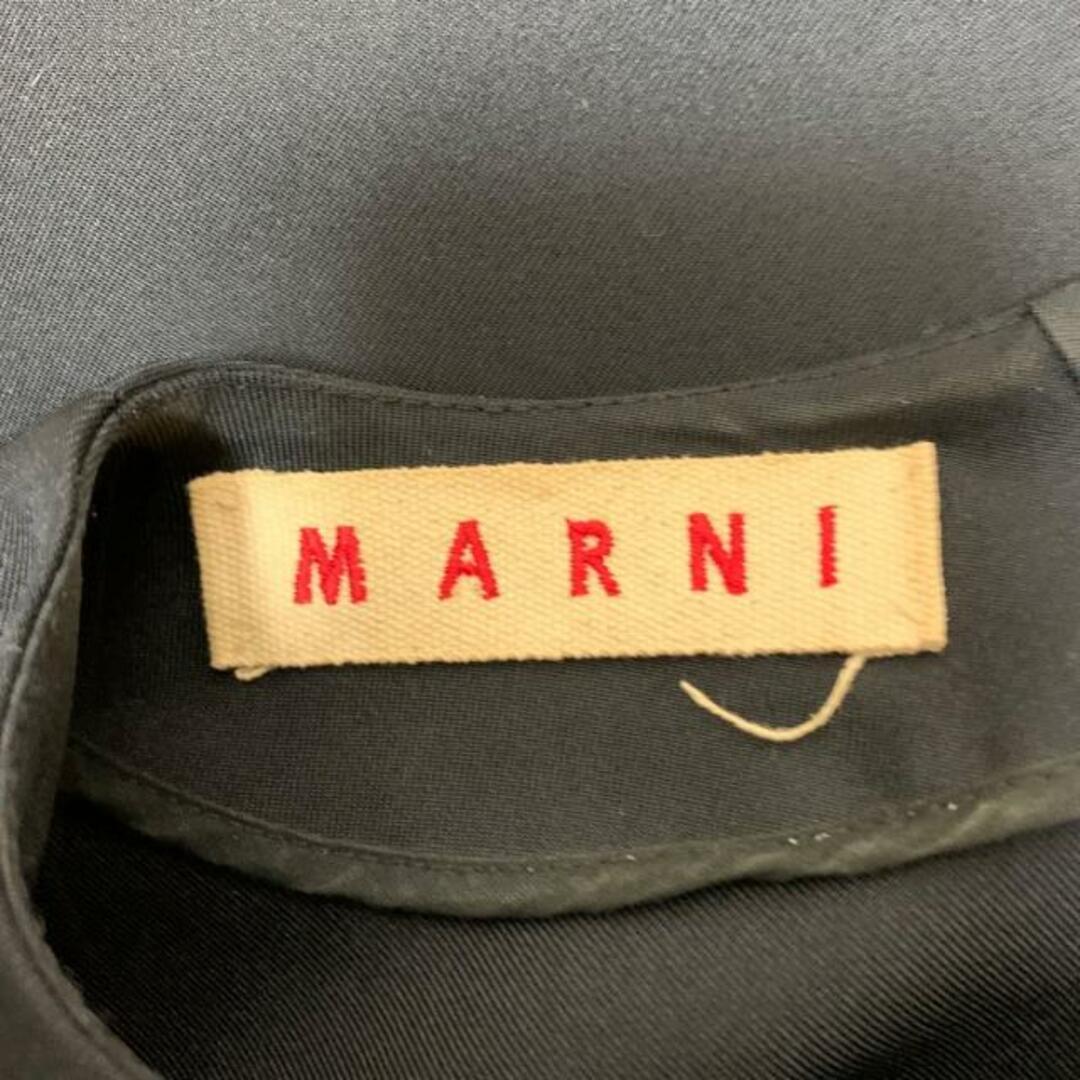 Marni(マルニ)のMARNI(マルニ) ワンピース サイズ40 M レディース - 黒 クルーネック/七分袖/ひざ丈 レディースのワンピース(その他)の商品写真