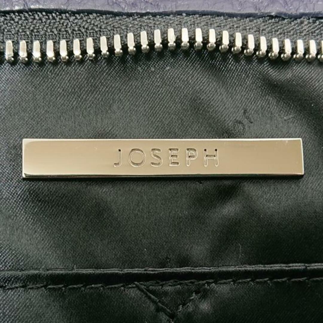 JOSEPH(ジョゼフ)のJOSEPH(ジョセフ) ハンドバッグ - ダークネイビー×白 編み込み ペーパー×レザー レディースのバッグ(ハンドバッグ)の商品写真