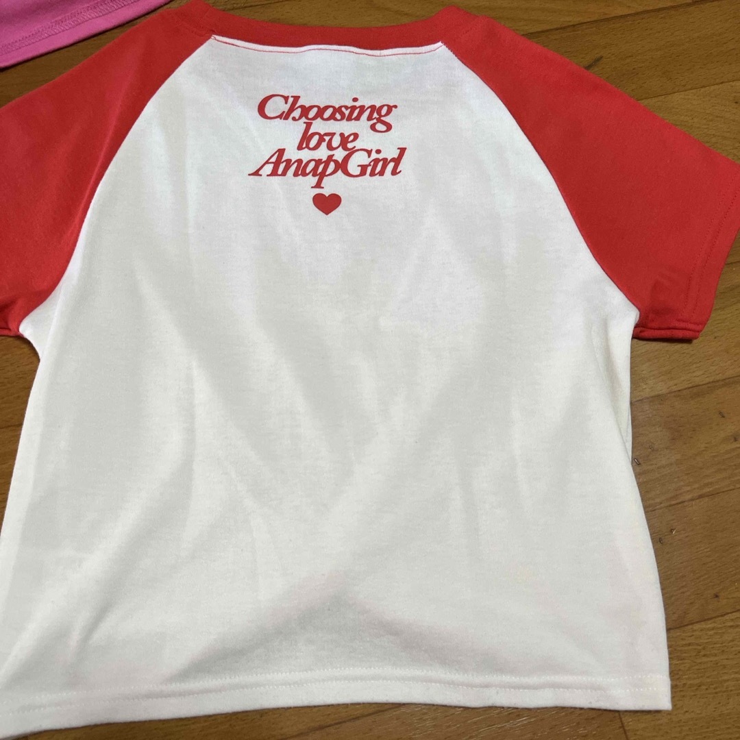 ANAP GiRL(アナップガール)のANAPGirl  Tシャツセット  Mサイズ キッズ/ベビー/マタニティのキッズ服男の子用(90cm~)(Tシャツ/カットソー)の商品写真