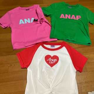 アナップガール(ANAP GiRL)のANAPGirl  Tシャツセット  Mサイズ(Tシャツ/カットソー)