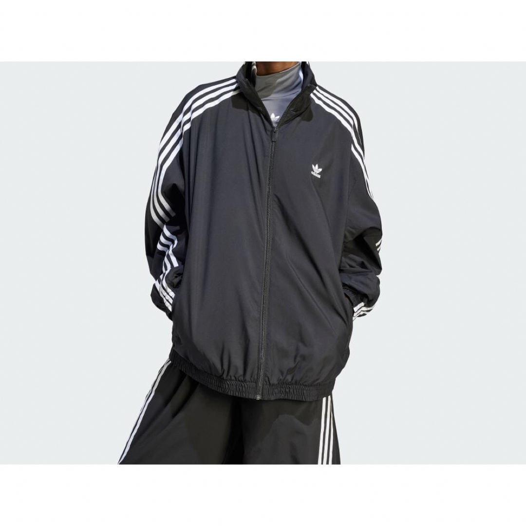 Originals（adidas）(オリジナルス)の希少3XLブラックadidas新品ADILENIUMオーバーサイズトラックトップ メンズのジャケット/アウター(ナイロンジャケット)の商品写真