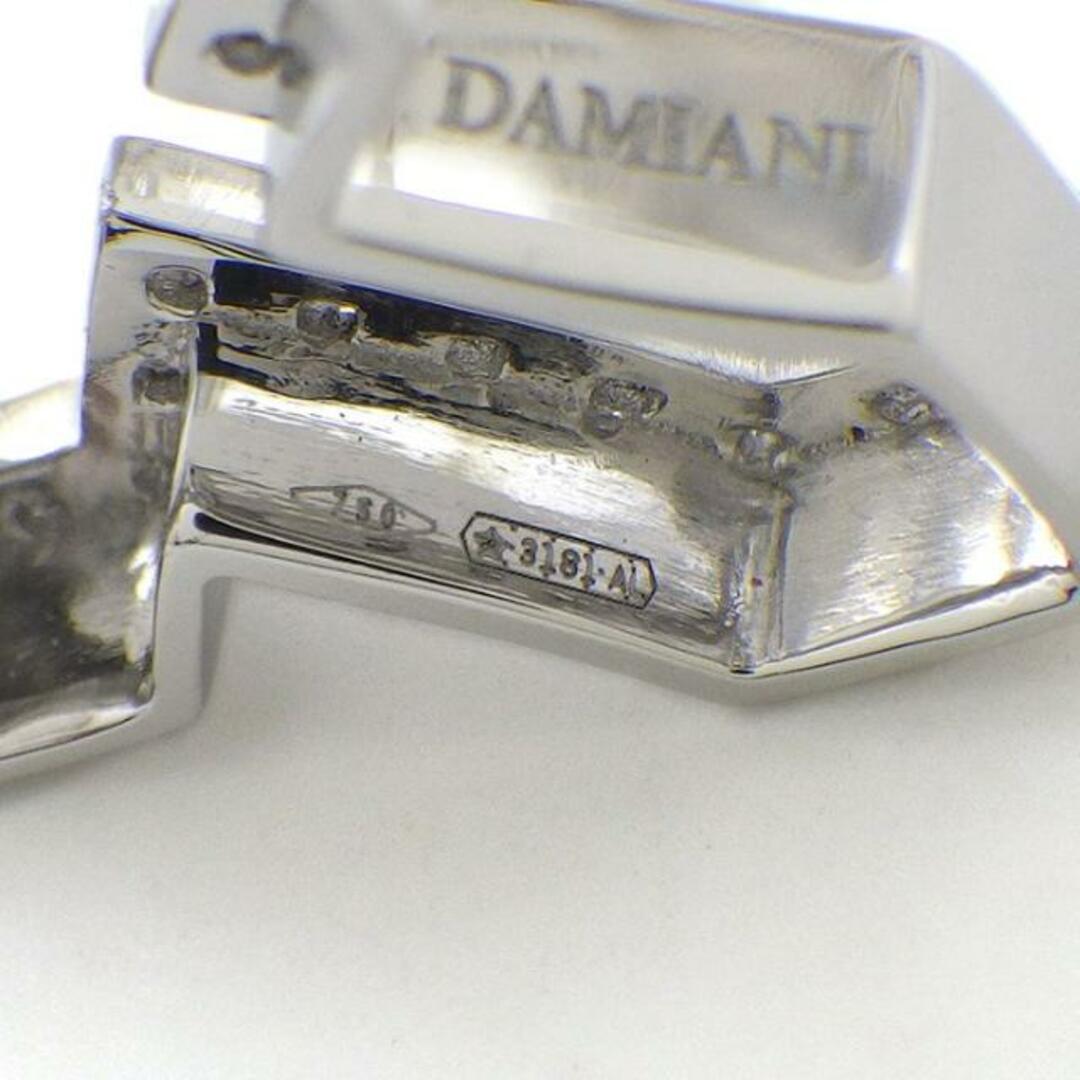 Damiani(ダミアーニ)のダミアーニ DAMIANI ネックレス ベル エポック 20089078 クラウン ダブルクロス パヴェ ダイヤモンド 0.28ct K18WG 【中古】 レディースのアクセサリー(ネックレス)の商品写真