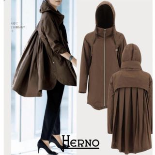 HERNO - 【美品】HERNO ヘルノ MARIA マリア ICONICO ネイビー 40の