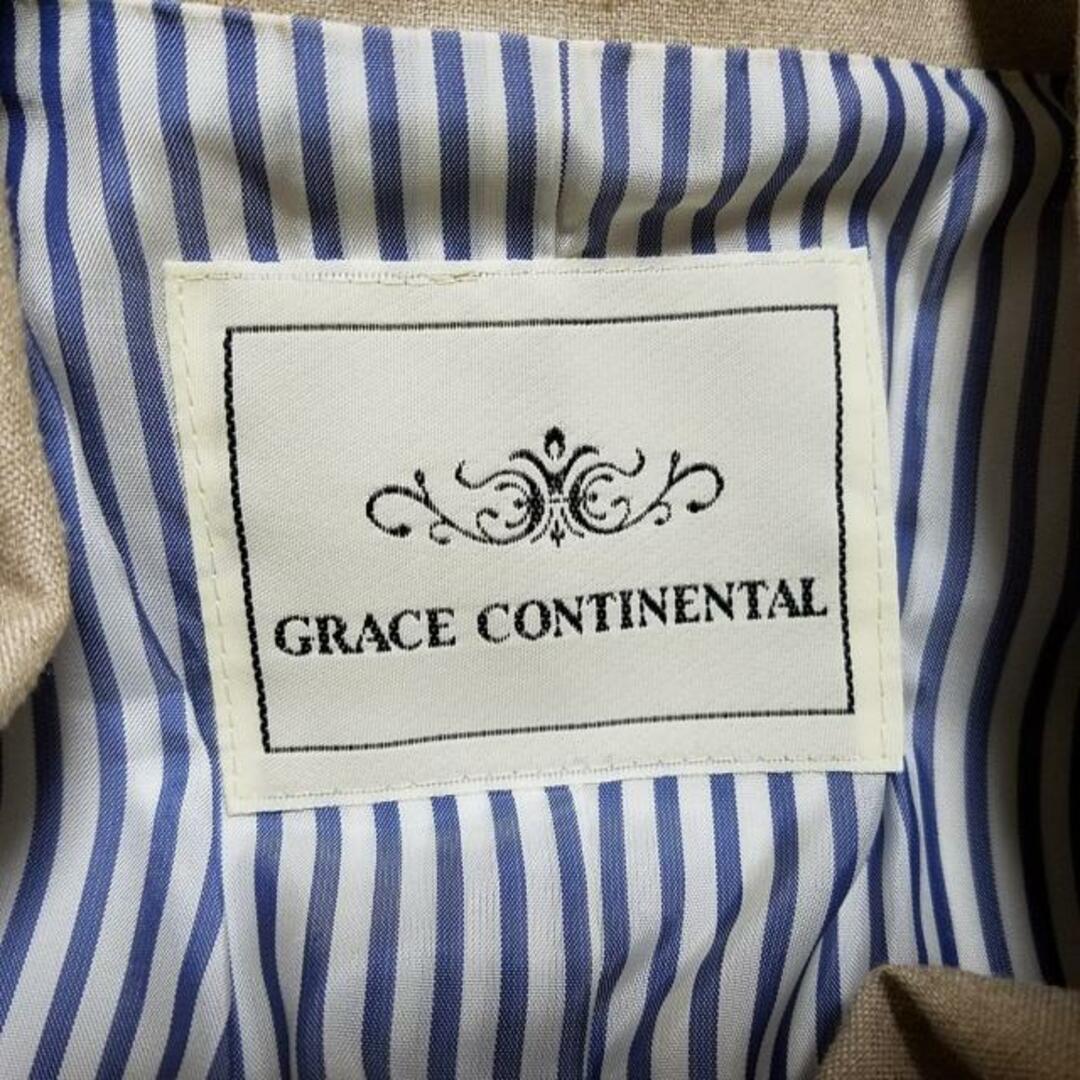 GRACE CONTINENTAL(グレースコンチネンタル)のGRACE CONTINENTAL(グレースコンチネンタル) ジャケット サイズ36  S レディース ベージュ 肩パッド レディースのジャケット/アウター(その他)の商品写真